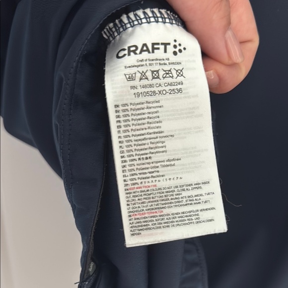 Craft Blue Performance Jacket for Active Adventures - M - Picture 3 of 3